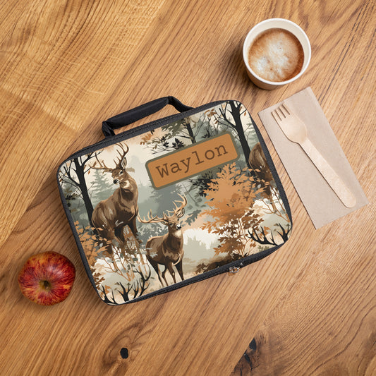 Deer Hunting Personalized Lunch Box - Amazing Faith Designs