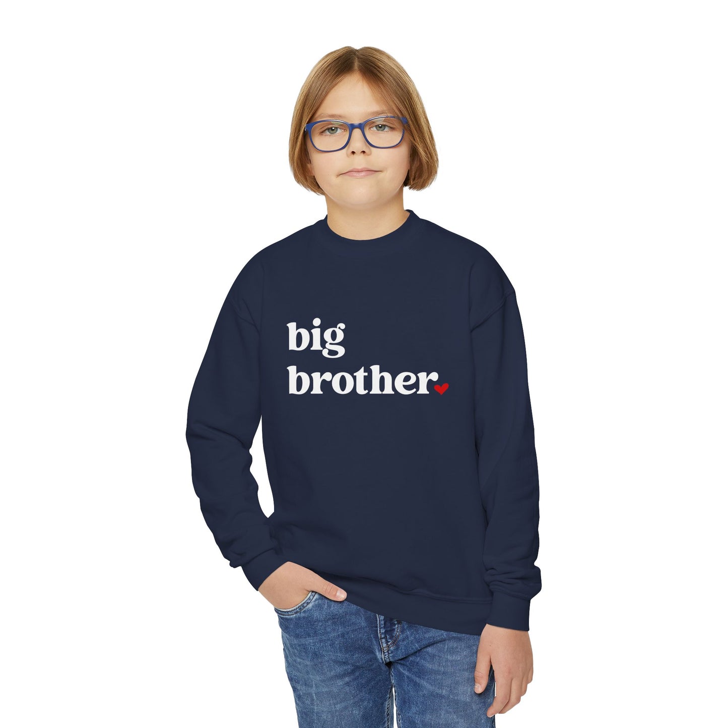 Big Brother Youth Crewneck Sweatshirt - Amazing Faith Designs