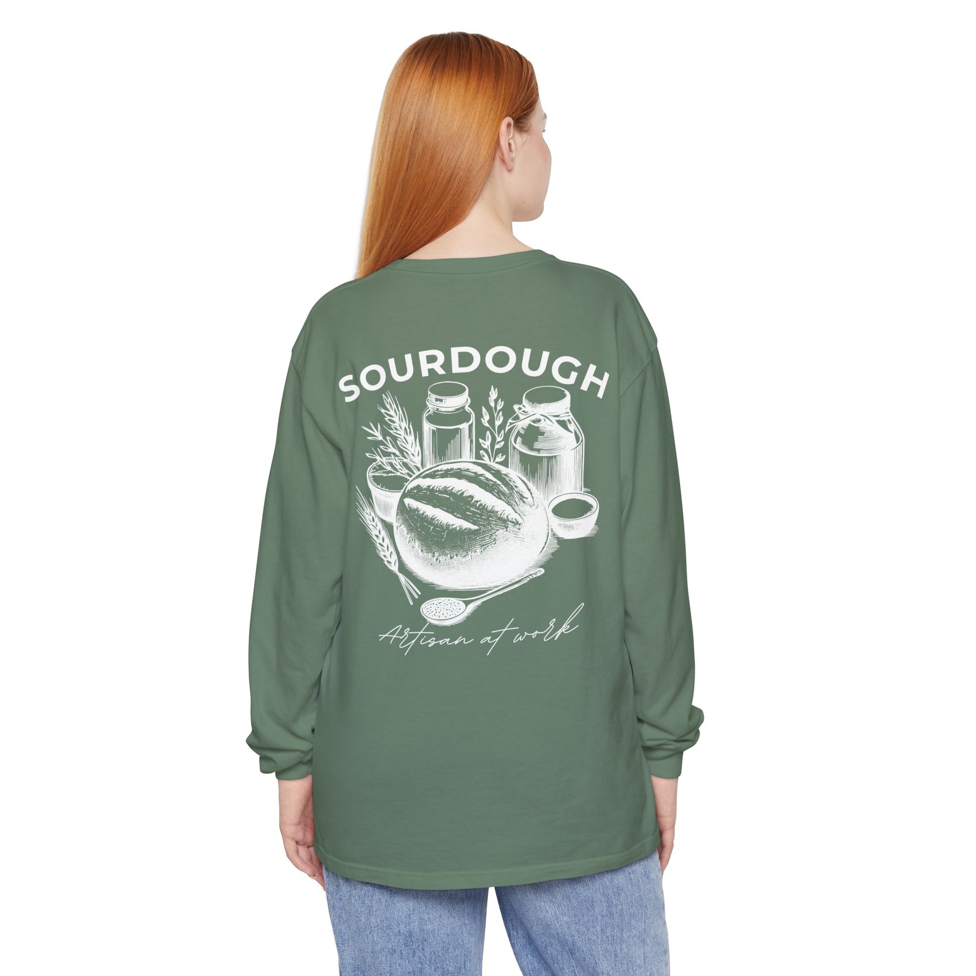 Artisan Sourdough Baker Custom Name Long Sleeve Shirt - Amazing Faith Designs
