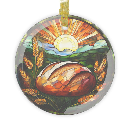Sourdough Bread Glass Christmas Ornament - Amazing Faith Designs