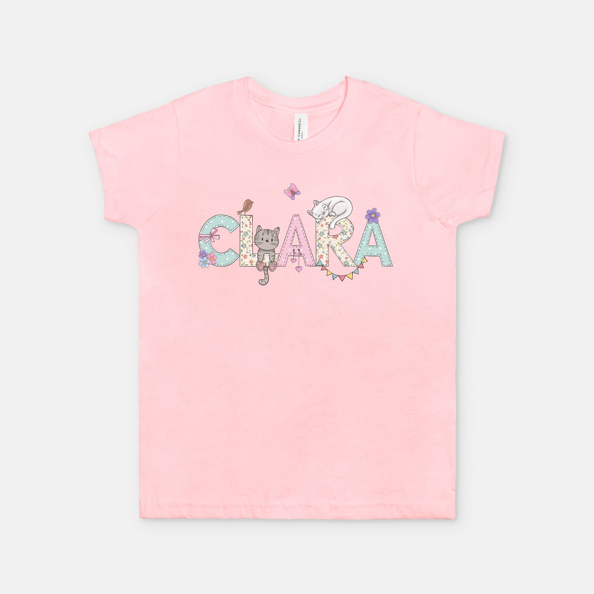 Spring Cats Personalized Youth Shirt - Amazing Faith Designs