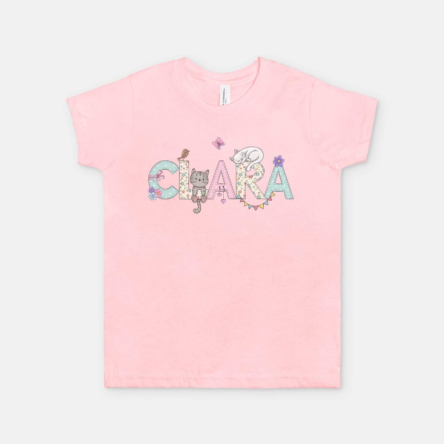 Spring Cats Personalized Youth Shirt - Amazing Faith Designs