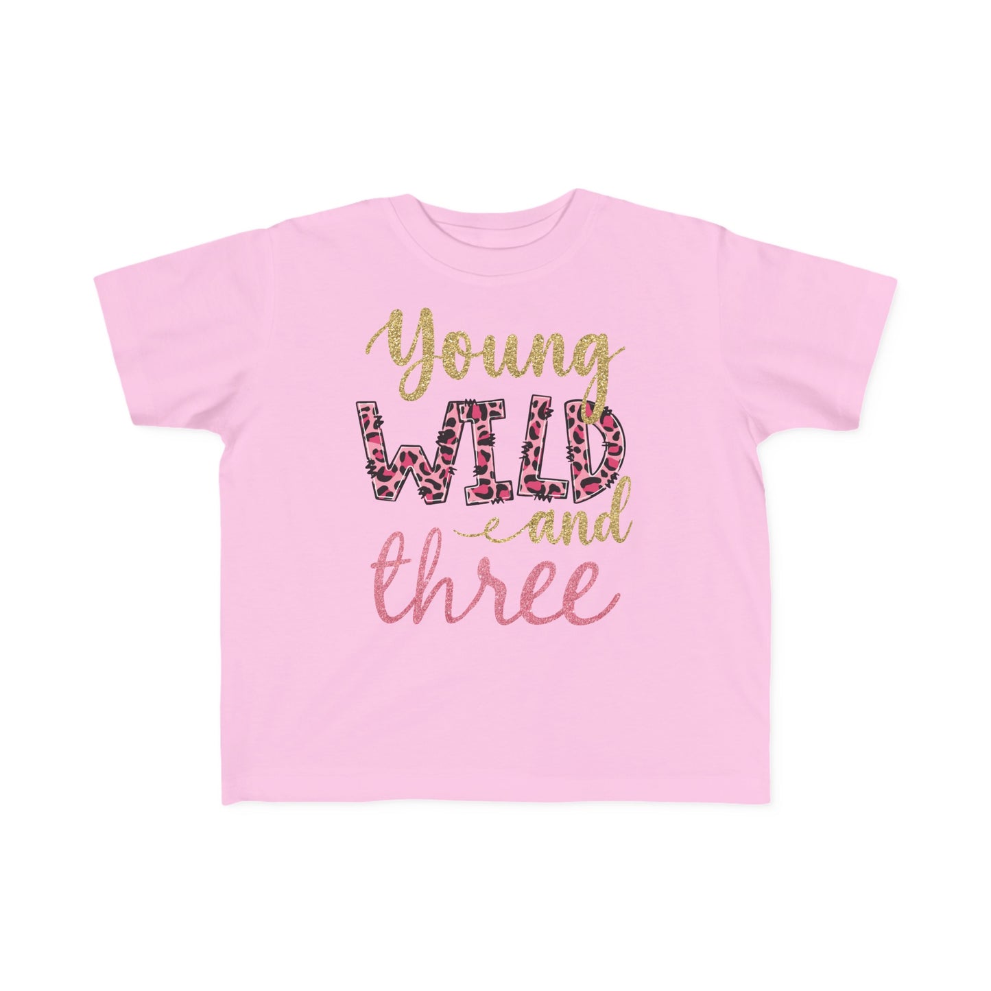 Young Wild and Three Toddler Third Birthday Shirt - Amazing Faith Designs