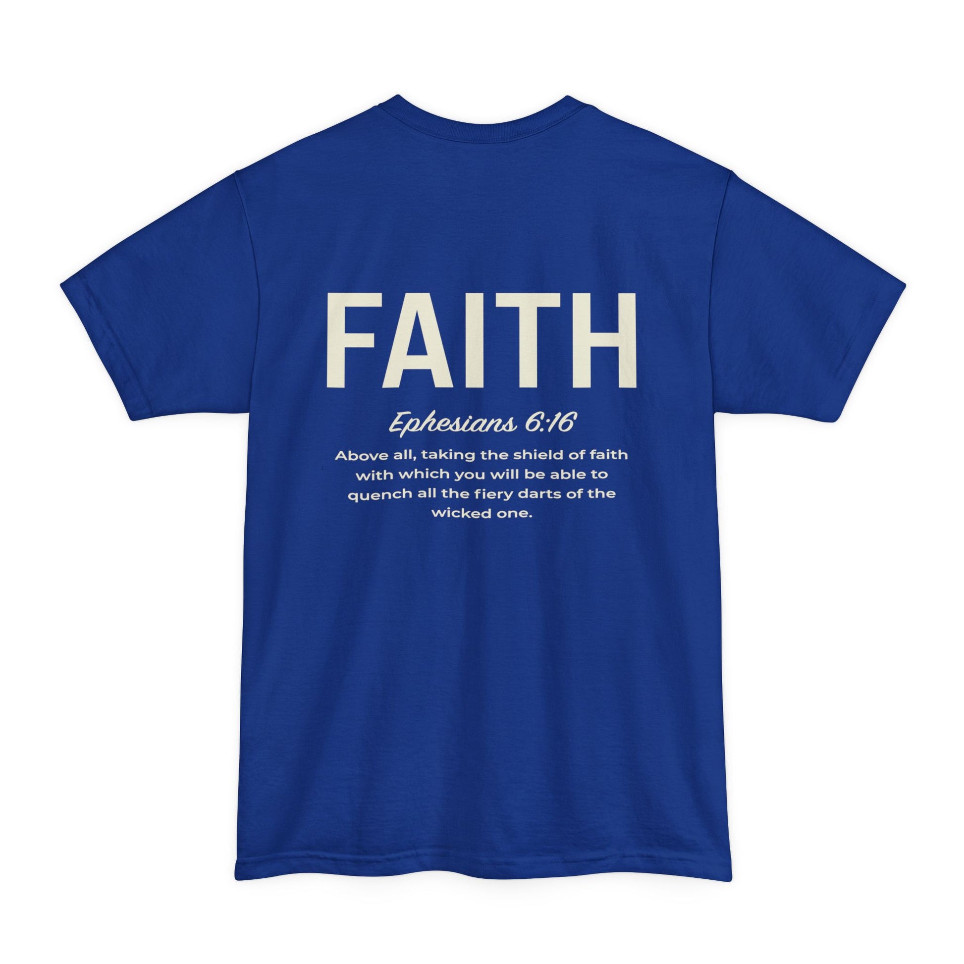 Faith Shield Big and Tall T-Shirt - Amazing Faith Designs