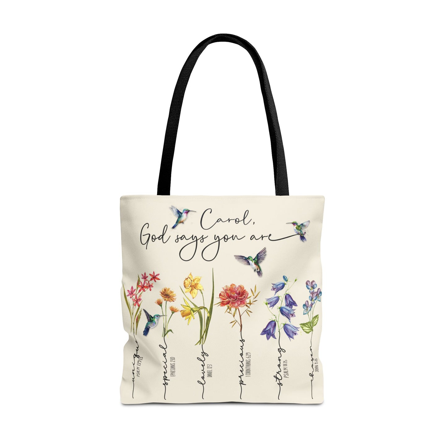 God Says You Are Wildflowers Tote Bag - Amazing Faith Designs