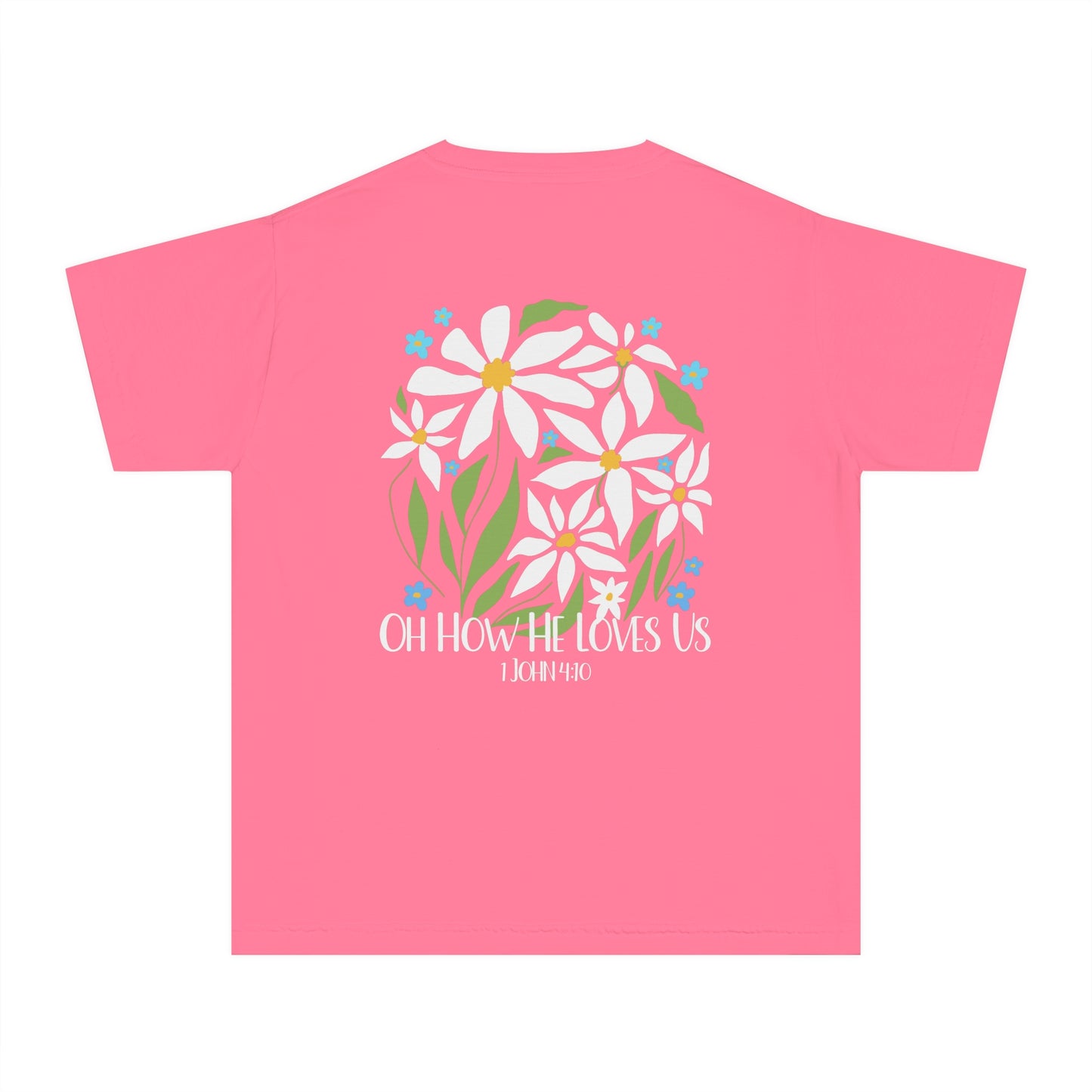 Boho Flowers Girls Christian Shirt - Amazing Faith Designs