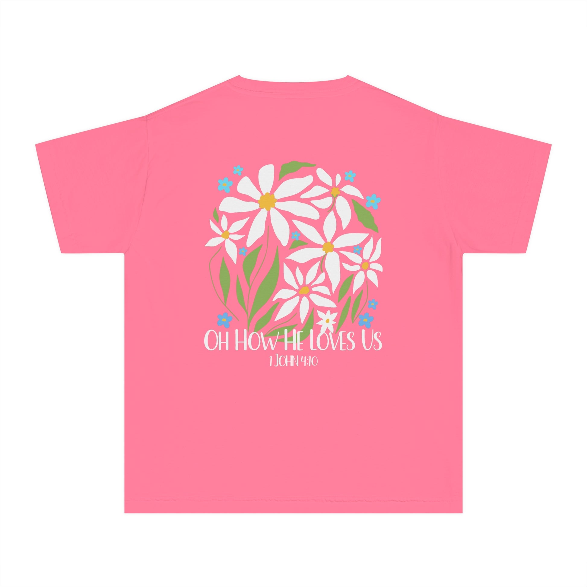 Boho Flowers Girls Christian Shirt - Amazing Faith Designs