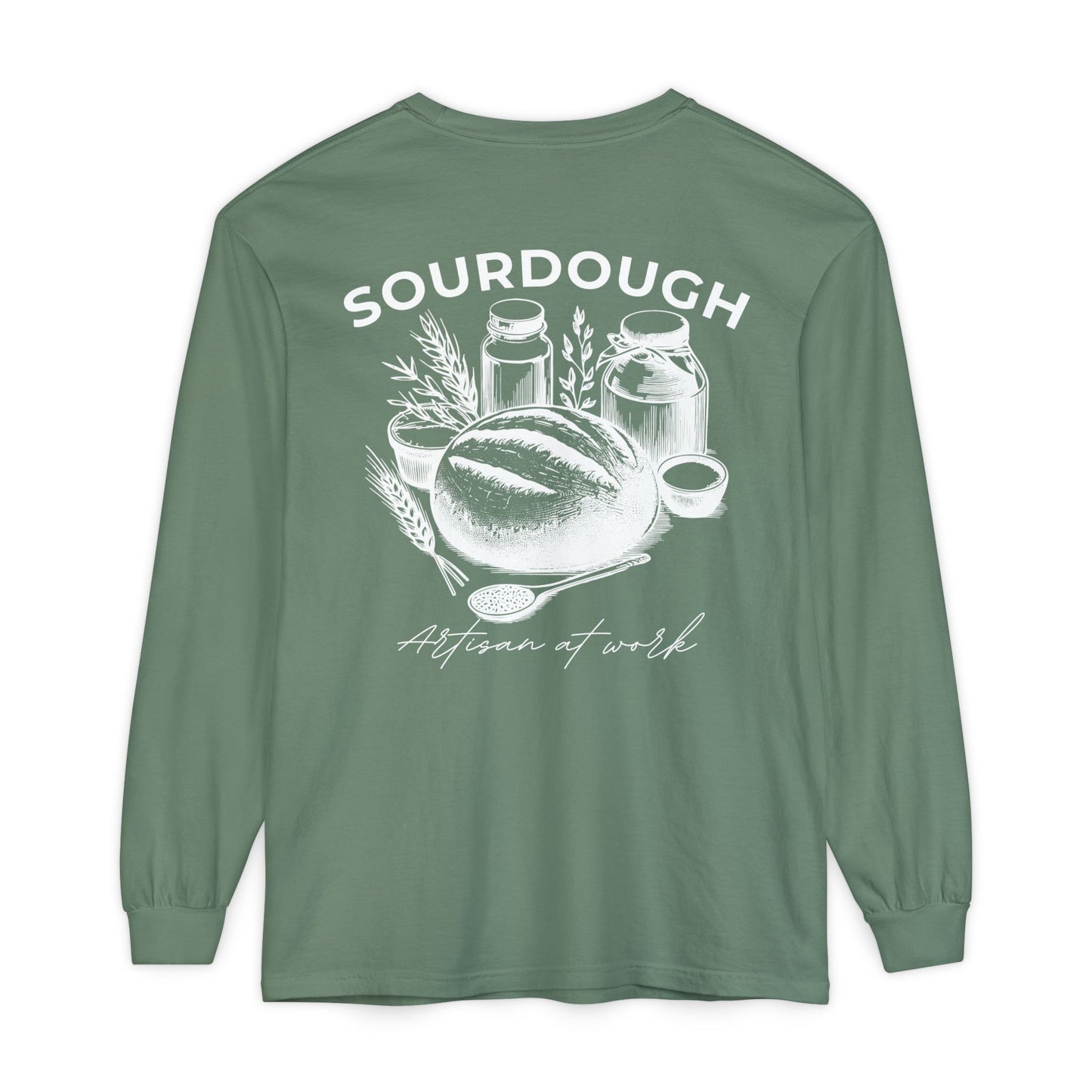 Artisan Sourdough Baker Custom Name Long Sleeve Shirt - Amazing Faith Designs