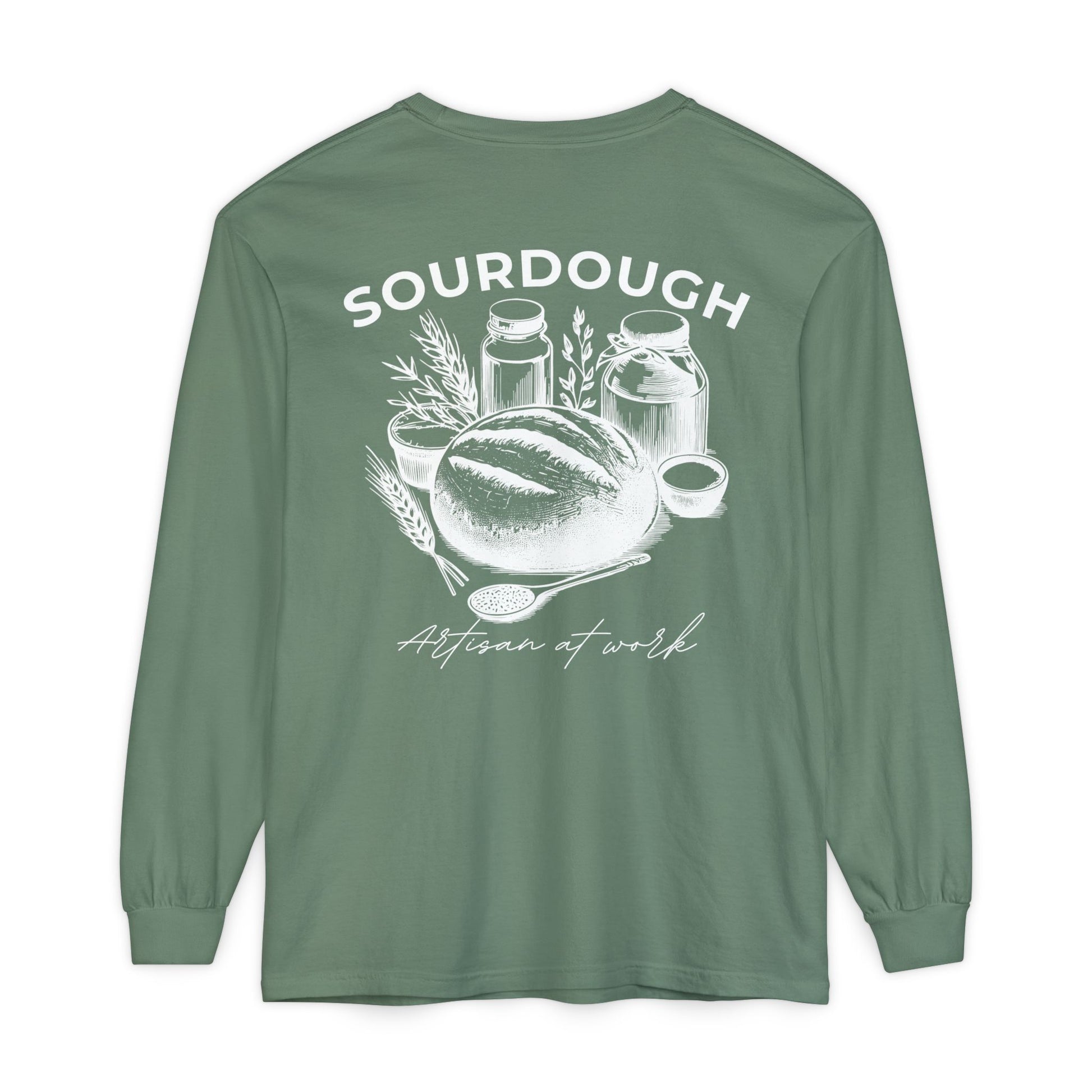 Artisan Sourdough Baker Custom Name Long Sleeve Shirt - Amazing Faith Designs