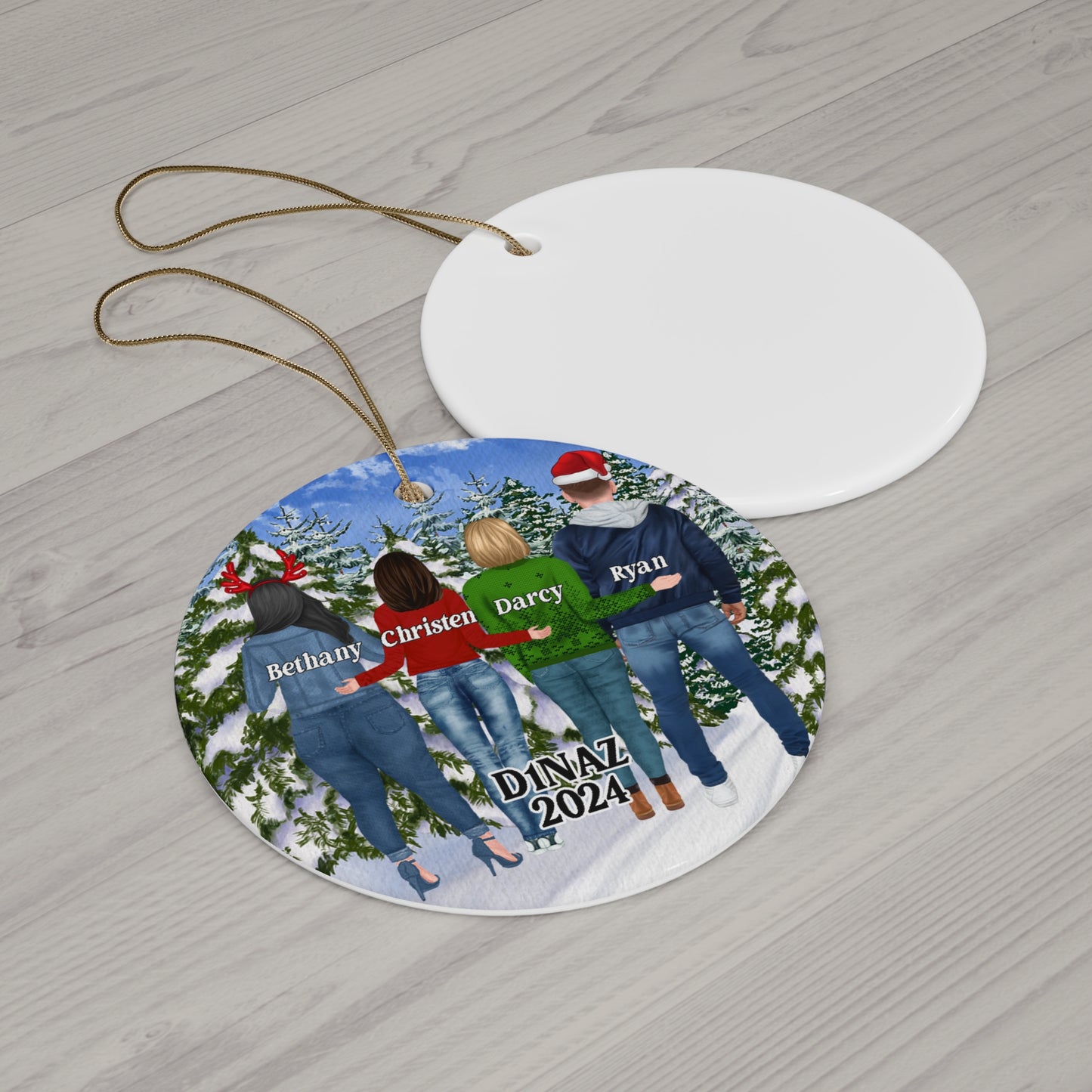 D1NAZ Ceramic Christmas Ornament - Amazing Faith Designs