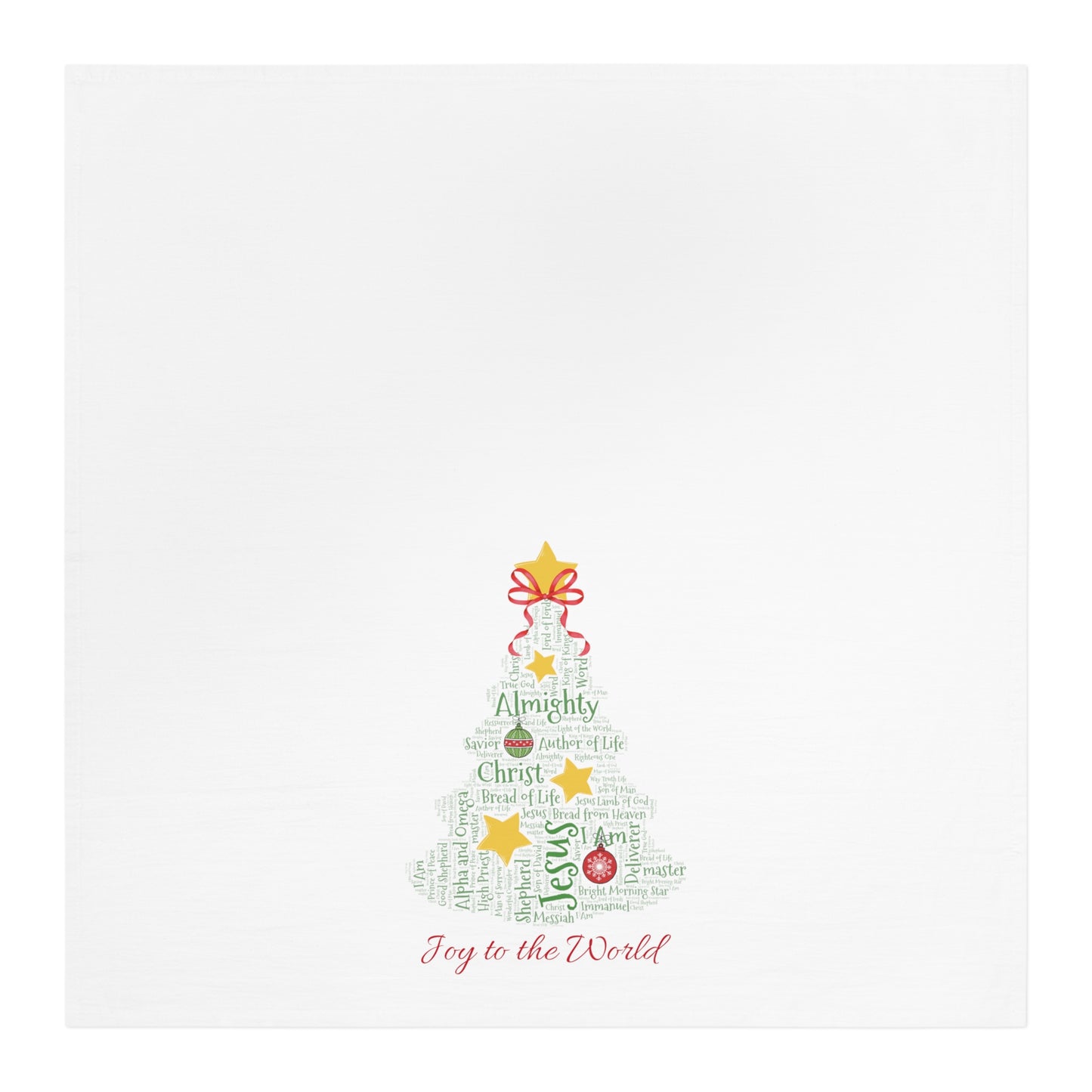 Names of Jesus Christmas Tea Towel - Amazing Faith Designs