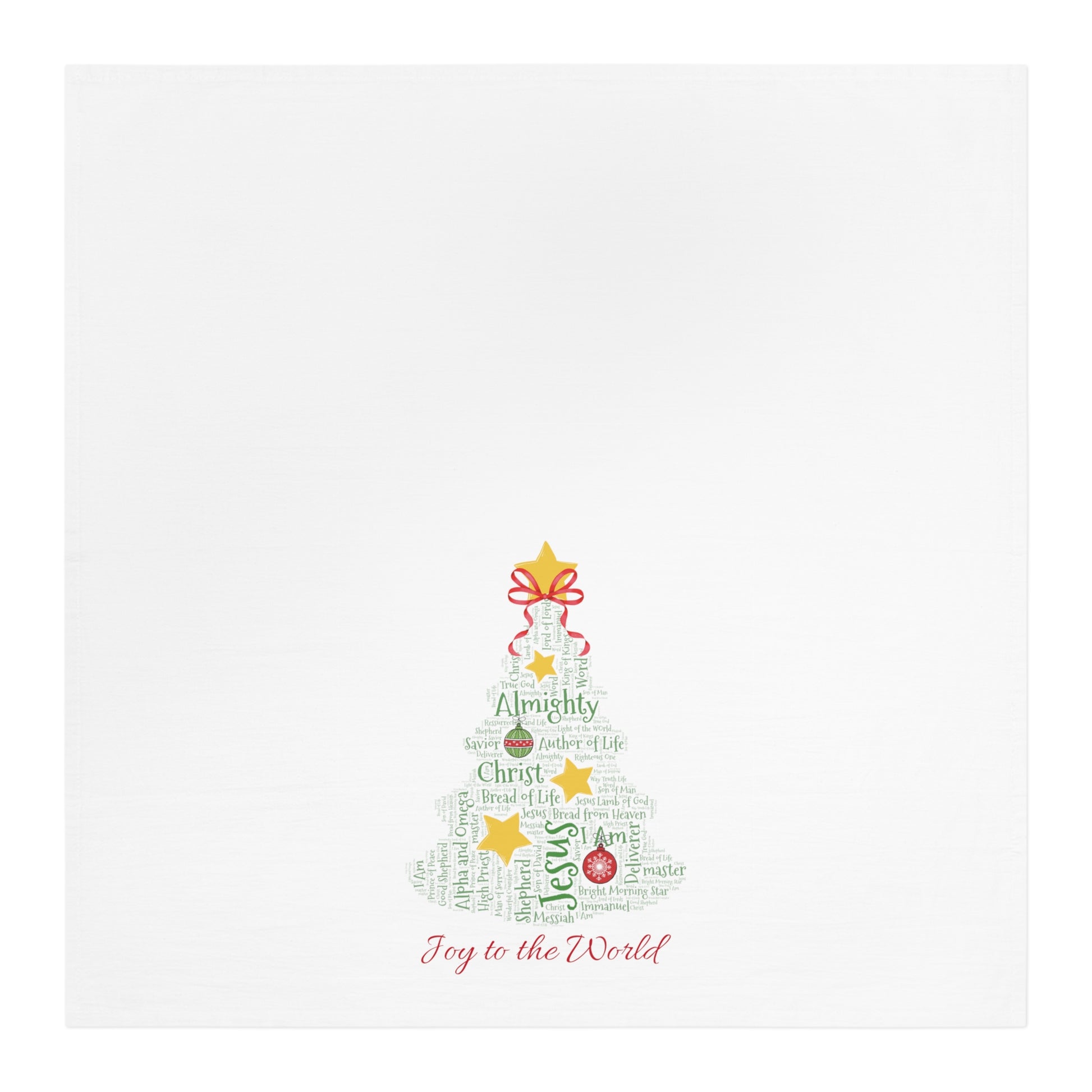 Names of Jesus Christmas Tea Towel - Amazing Faith Designs