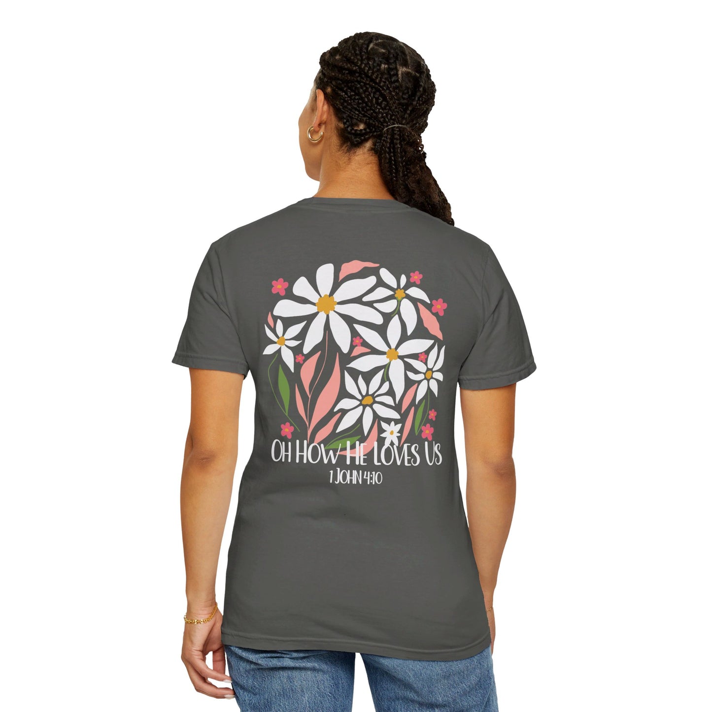 Boho Flowers Women's Christian Shirt - Comfort Colors - Amazing Faith Designs