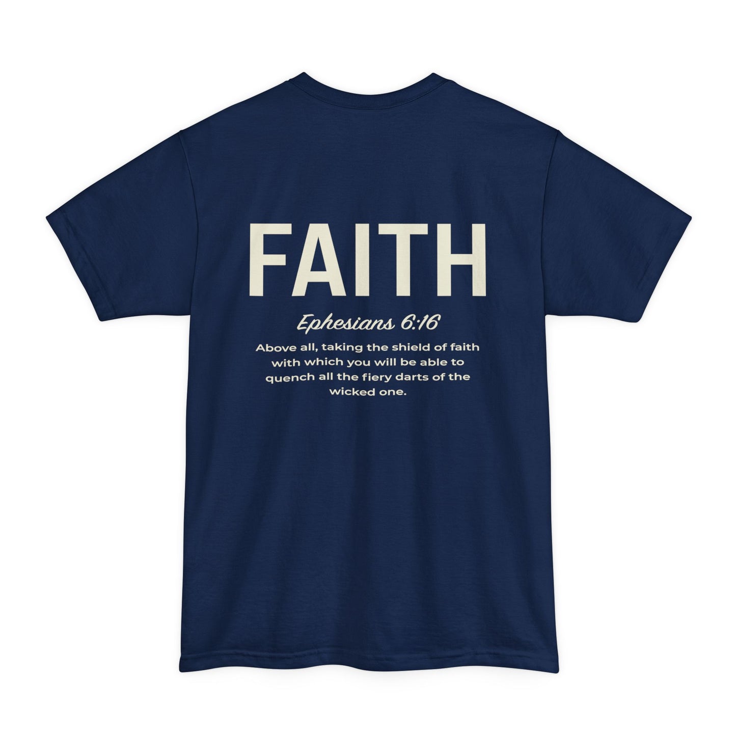Faith Shield Big and Tall T-Shirt - Amazing Faith Designs