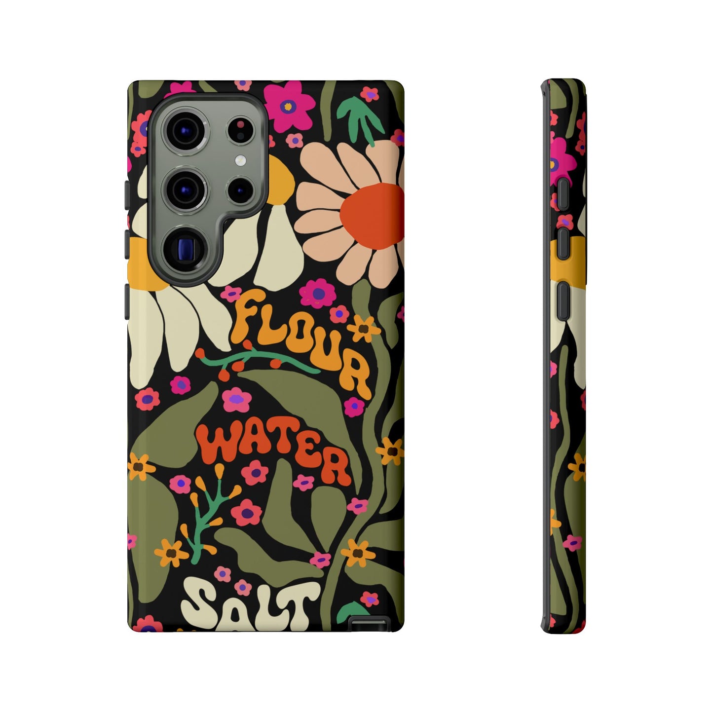 Samsung Galaxy 21 22 23 24 25 - Flour Water Salt Floral Phone Case - Amazing Faith Designs