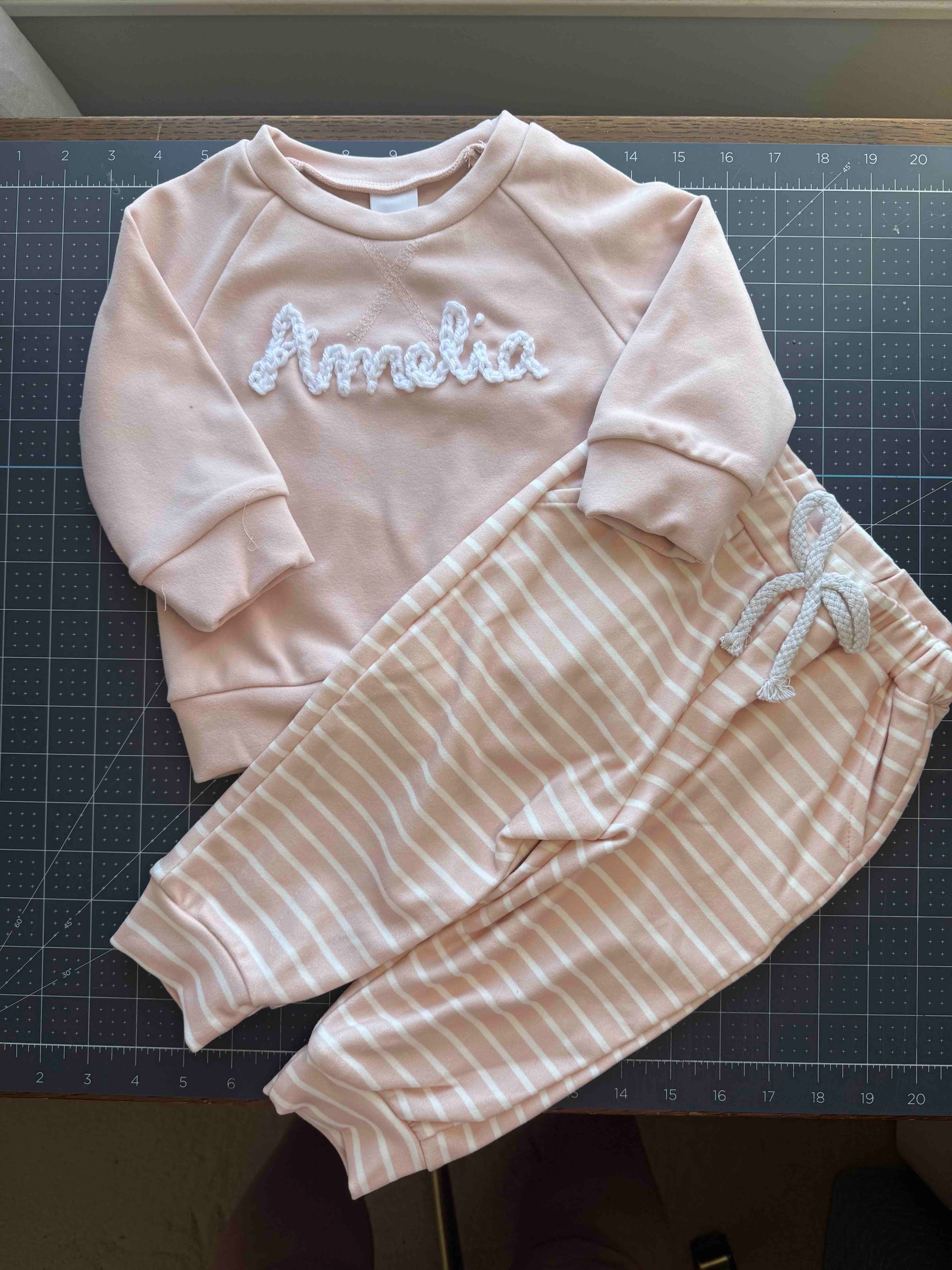 Hand Embroidered Sweater Set - Amazing Faith Designs