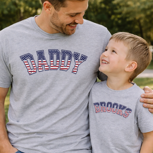 Personalized American Flag Name Family Shirts - Amazing Faith Designs