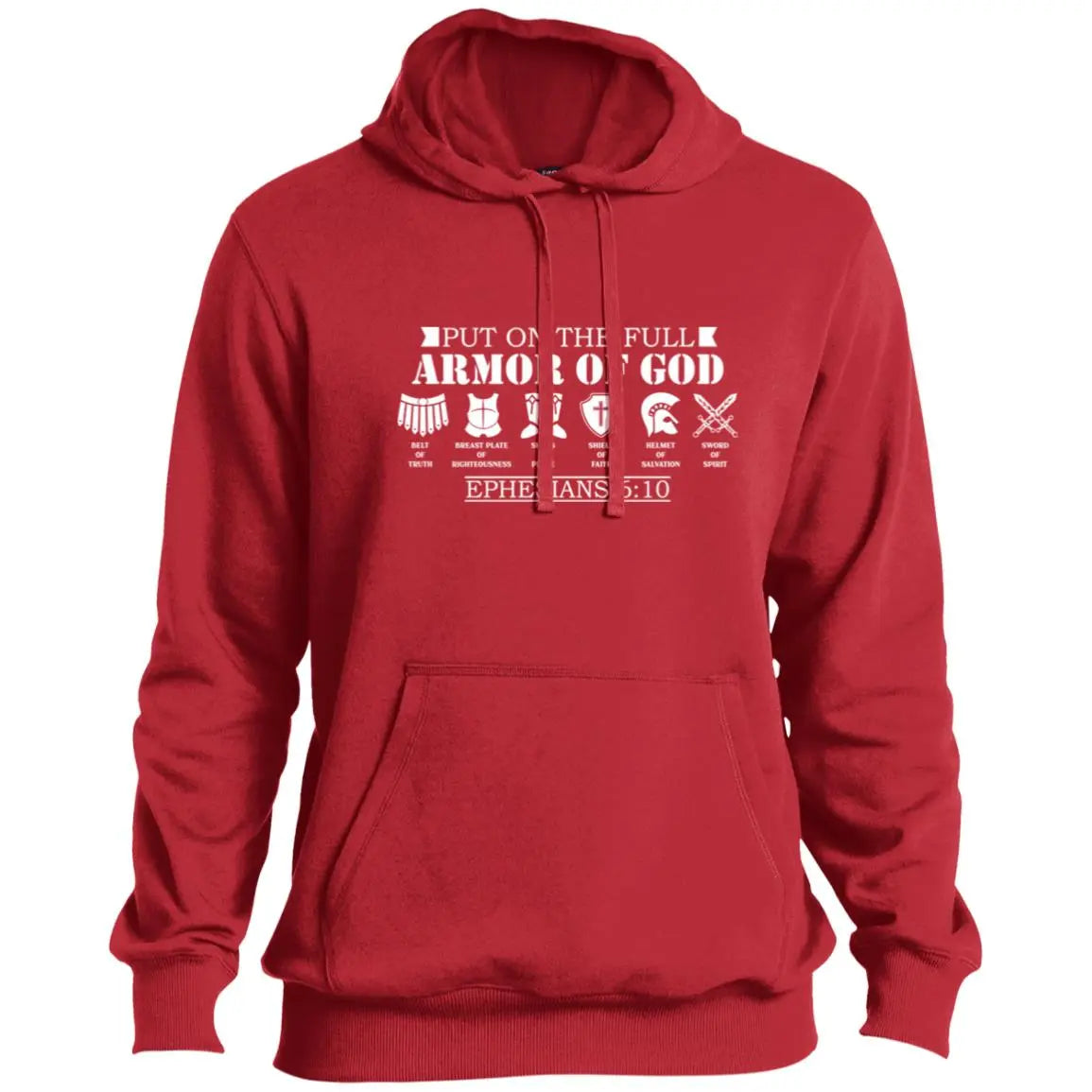 Armor of God-white Armor of God Men's Christian Hoodie CustomCat