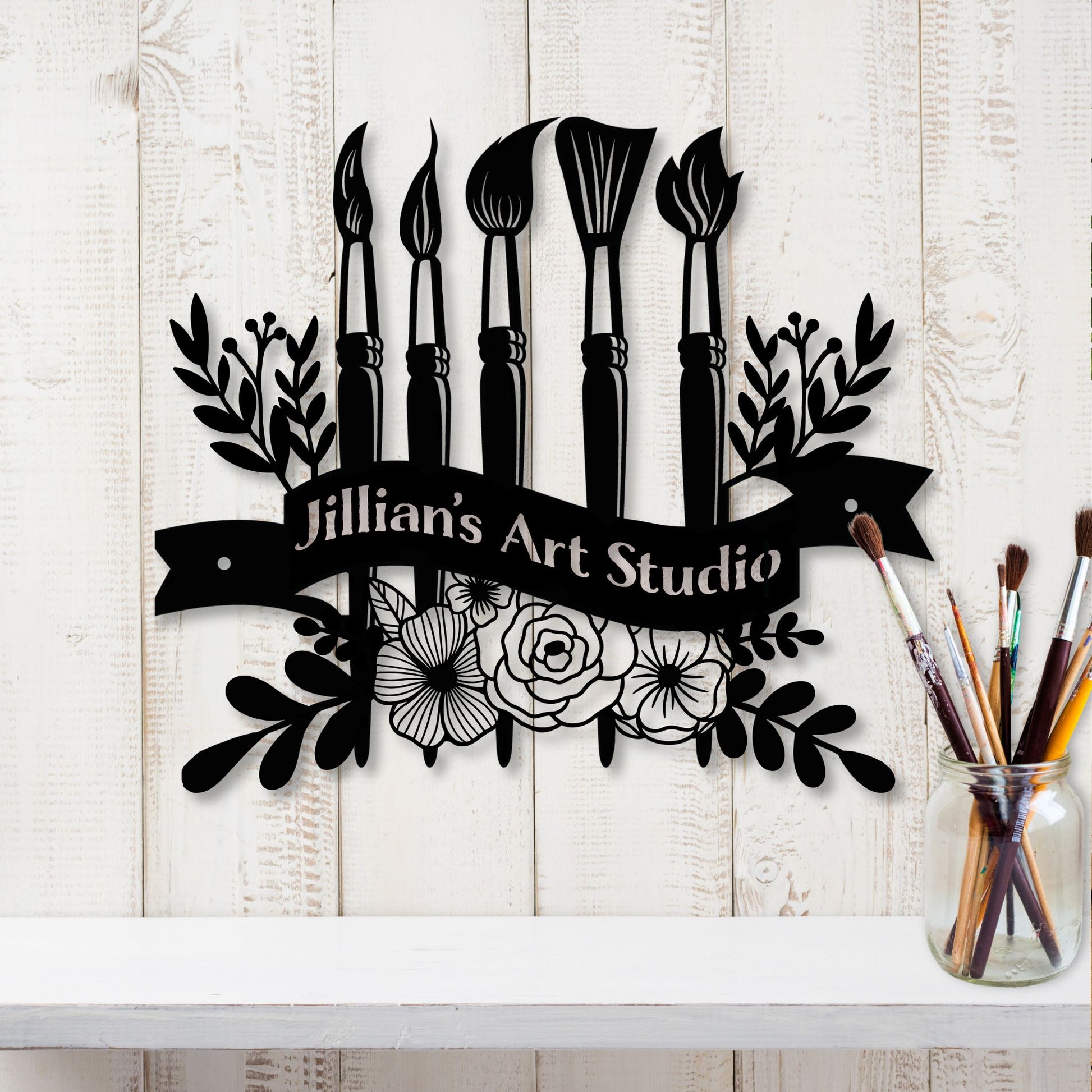 Art Studio Personalized Metal Sign - Amazing Faith Designs