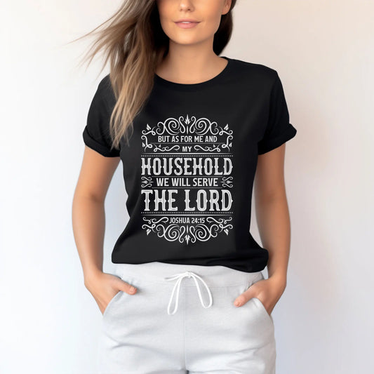 As For Me and My House Christian Shirt Printify