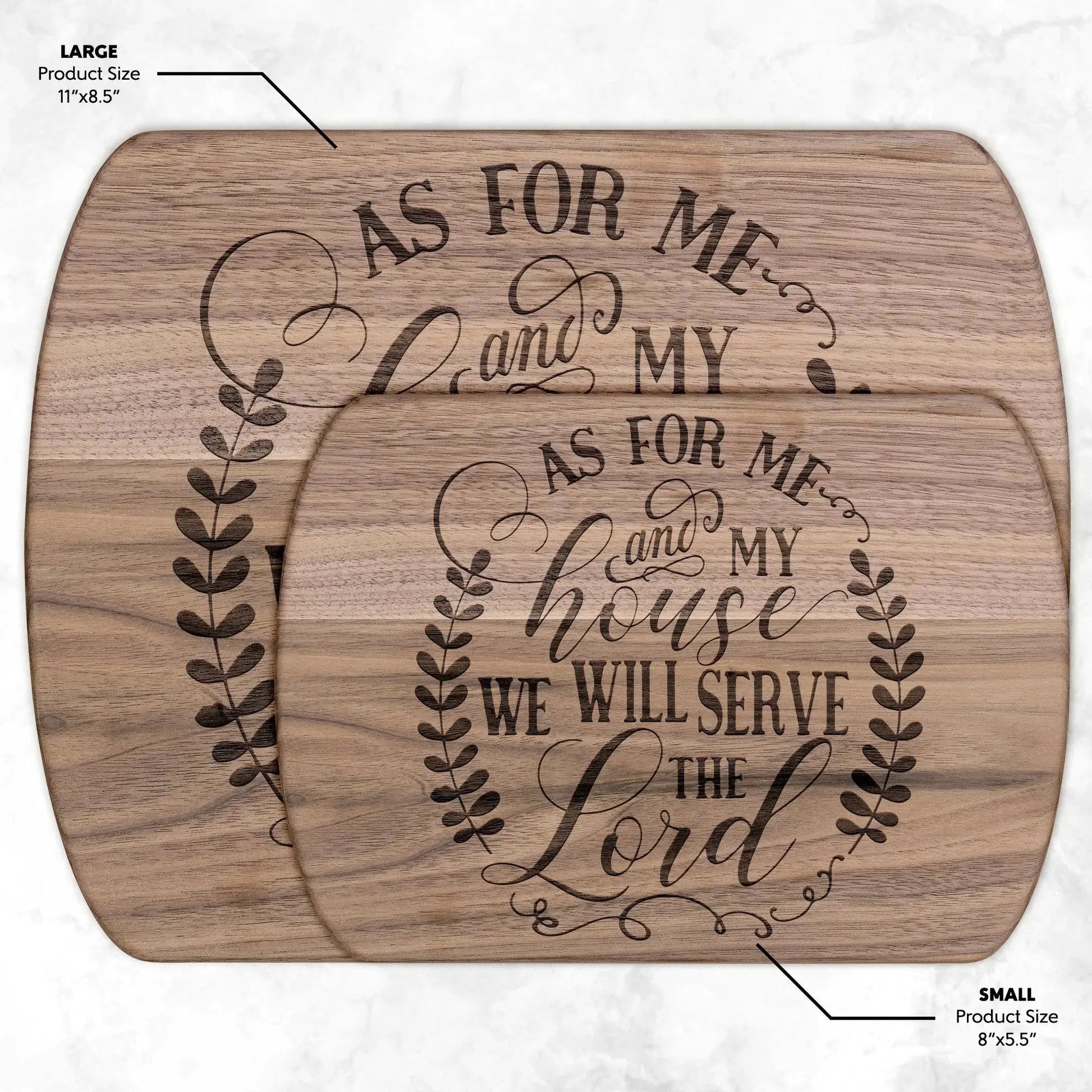 As for Me and My House Cutting Board | Maple or Walnut teelaunch