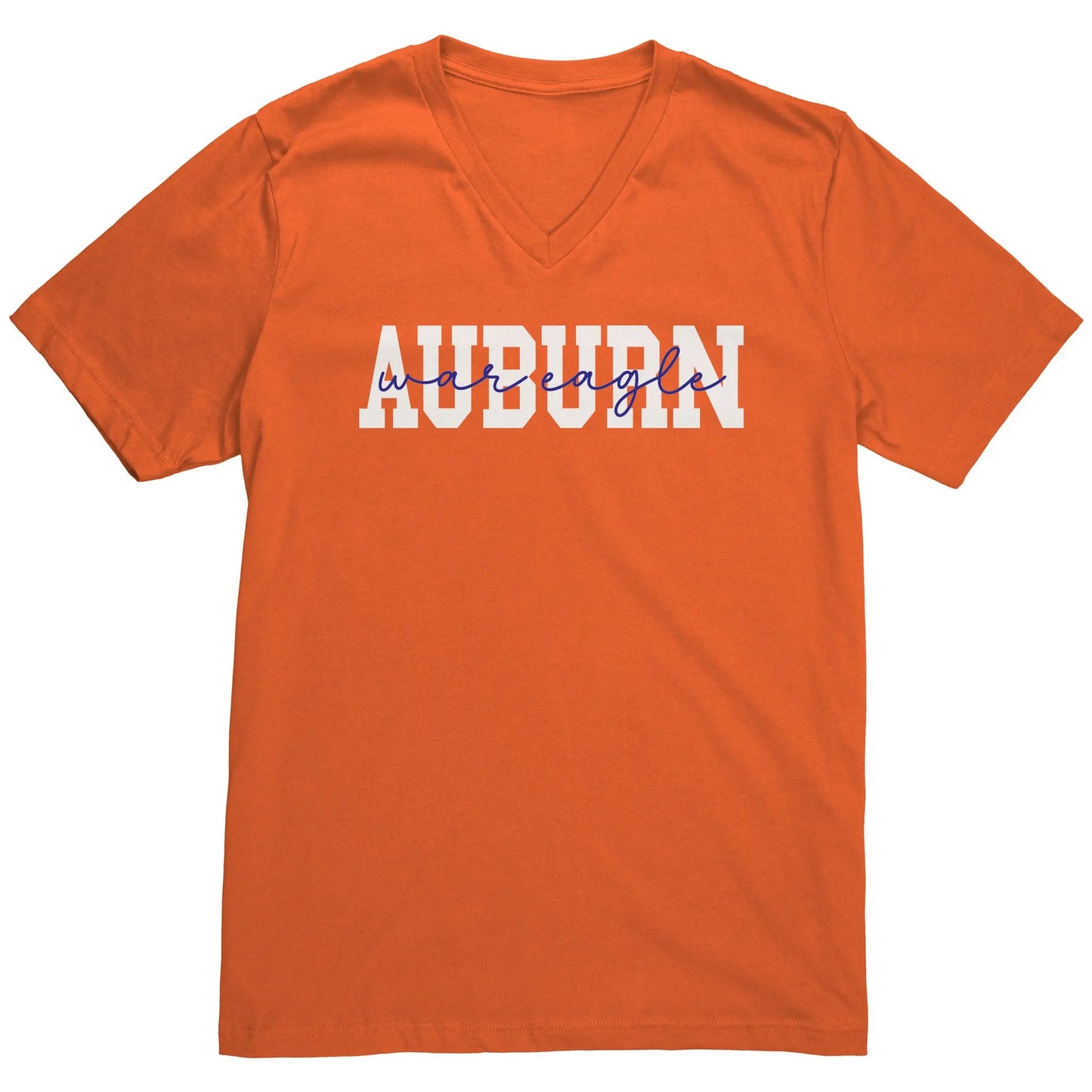 Auburn War Eagle Collegiate Unisex V-neck Tshirt teelaunch