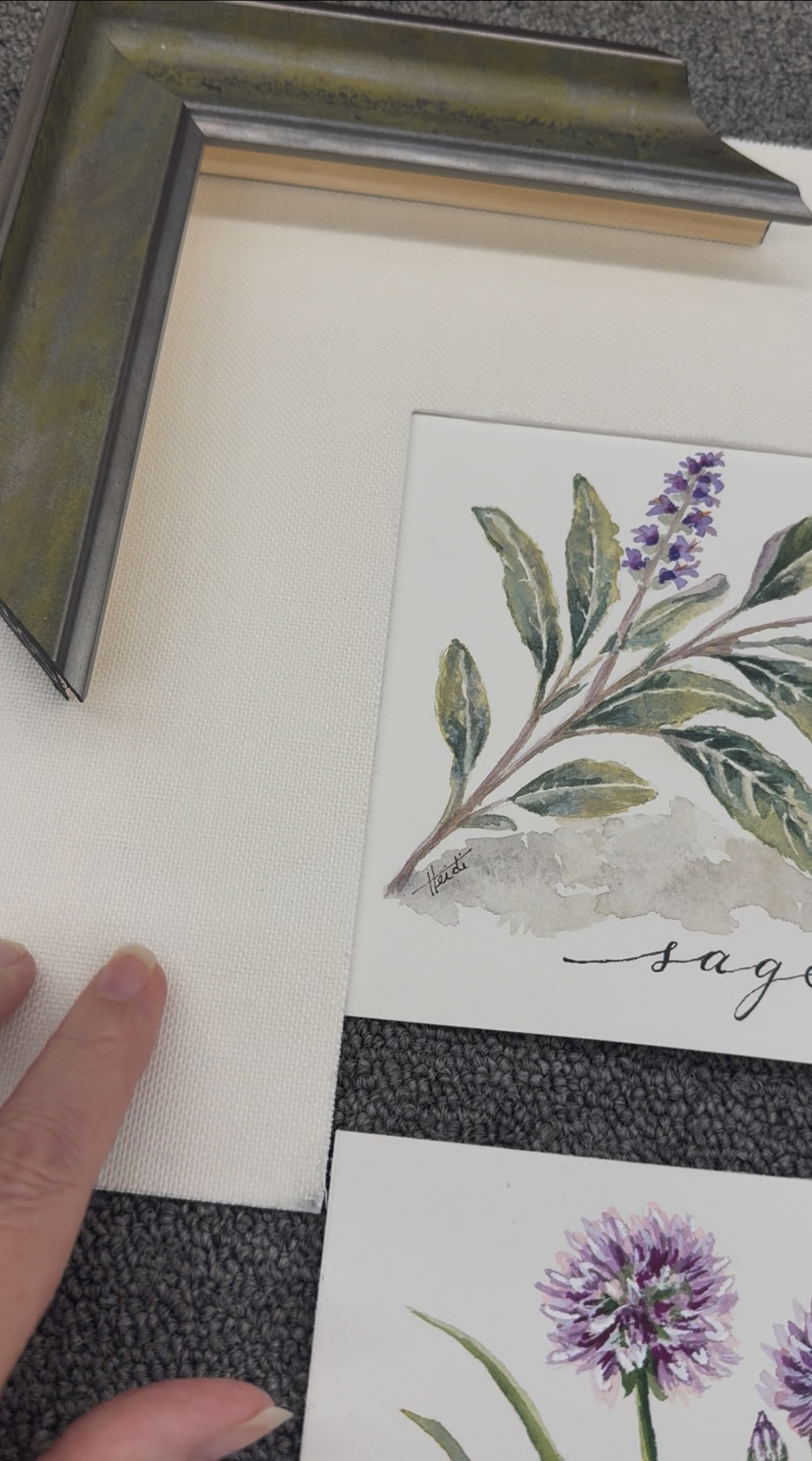 Gathered from the Garden — Original Watercolor Triptych