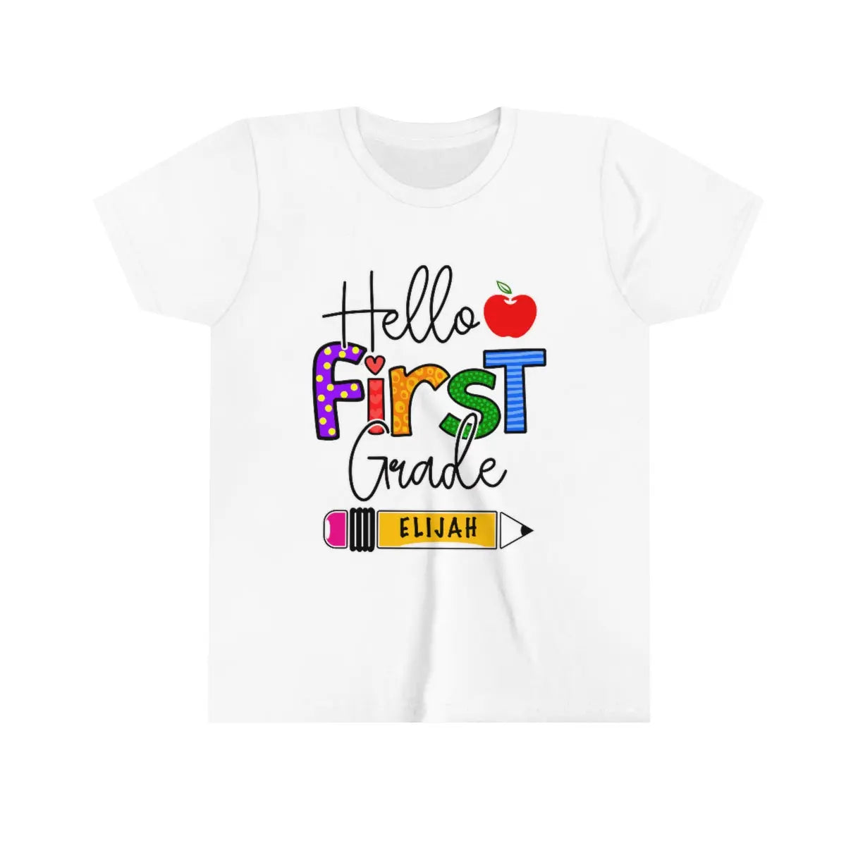 Back to School Personalized Shirt, Kindergarten, First Grade, Second Grade, Third Grade, Fourth Grade, Fifth Grade Printify