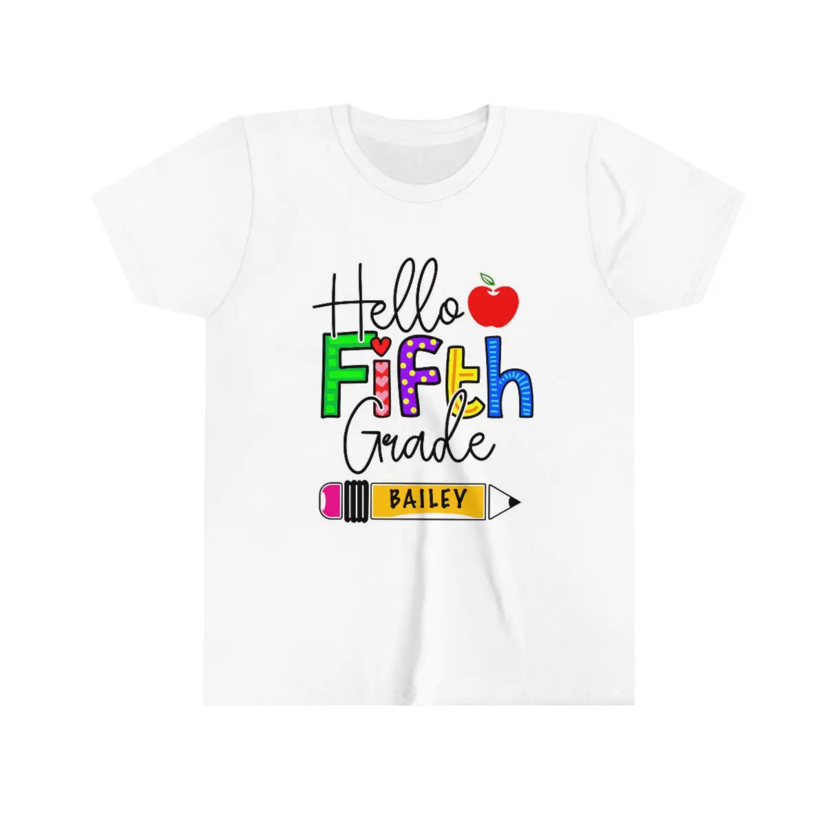 Back to School Personalized Shirt, Kindergarten, First Grade, Second Grade, Third Grade, Fourth Grade, Fifth Grade Printify