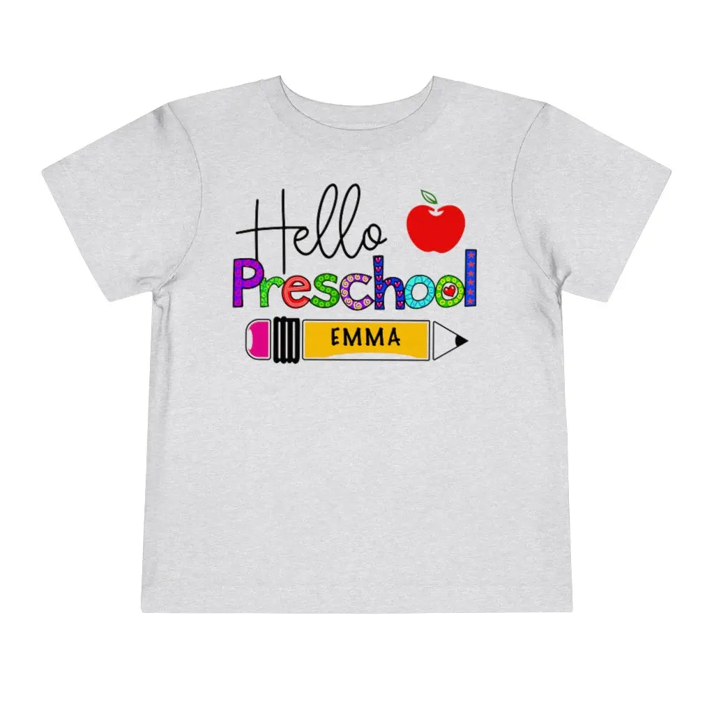 Back to School Personalized Tshirt, First Day of School Shirt, Pre-K, Preschool Shirt | 2T, 3T, 4T, 5T Printify