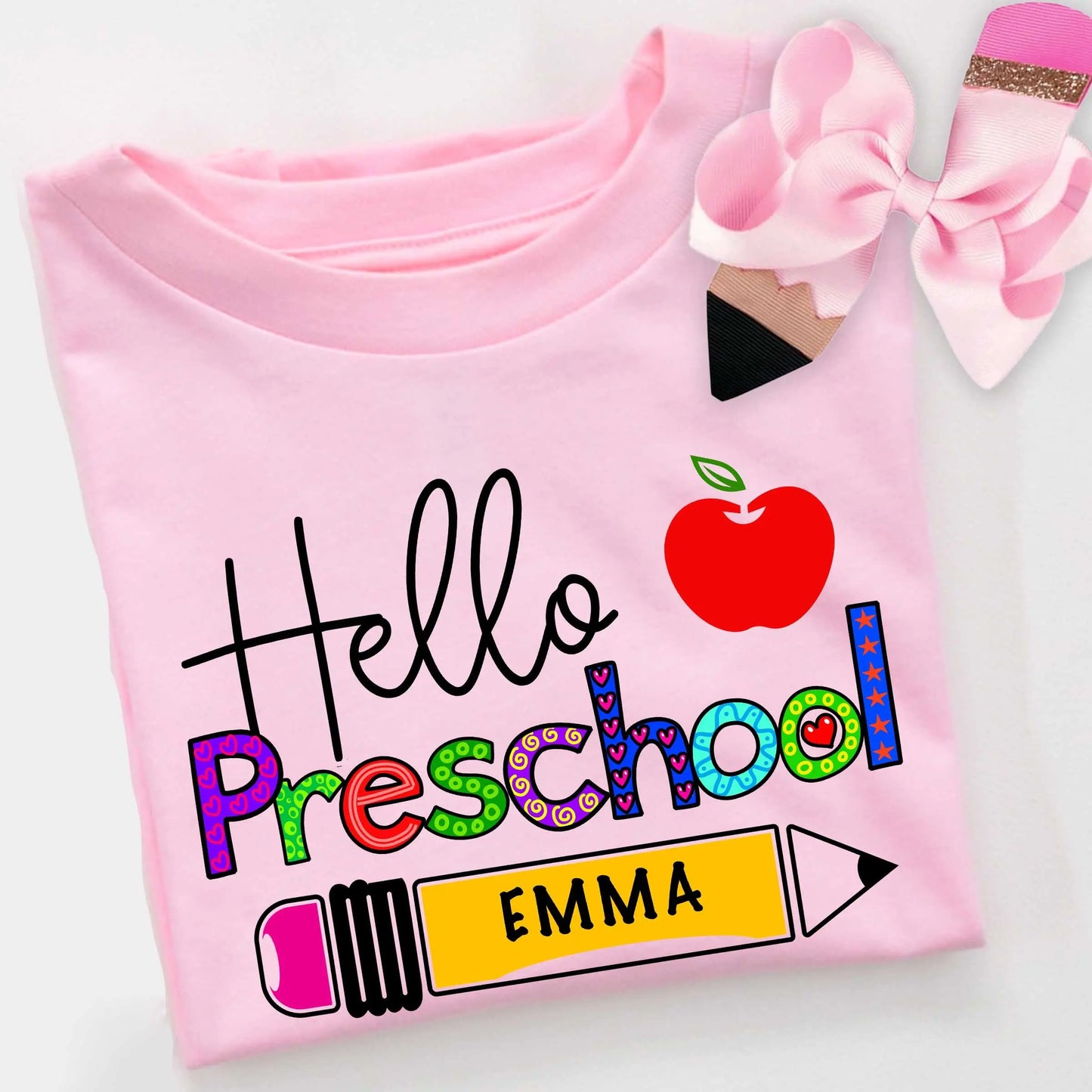 Back to School Personalized Tshirt, First Day of School Shirt, Pre-K, Preschool Shirt Printify