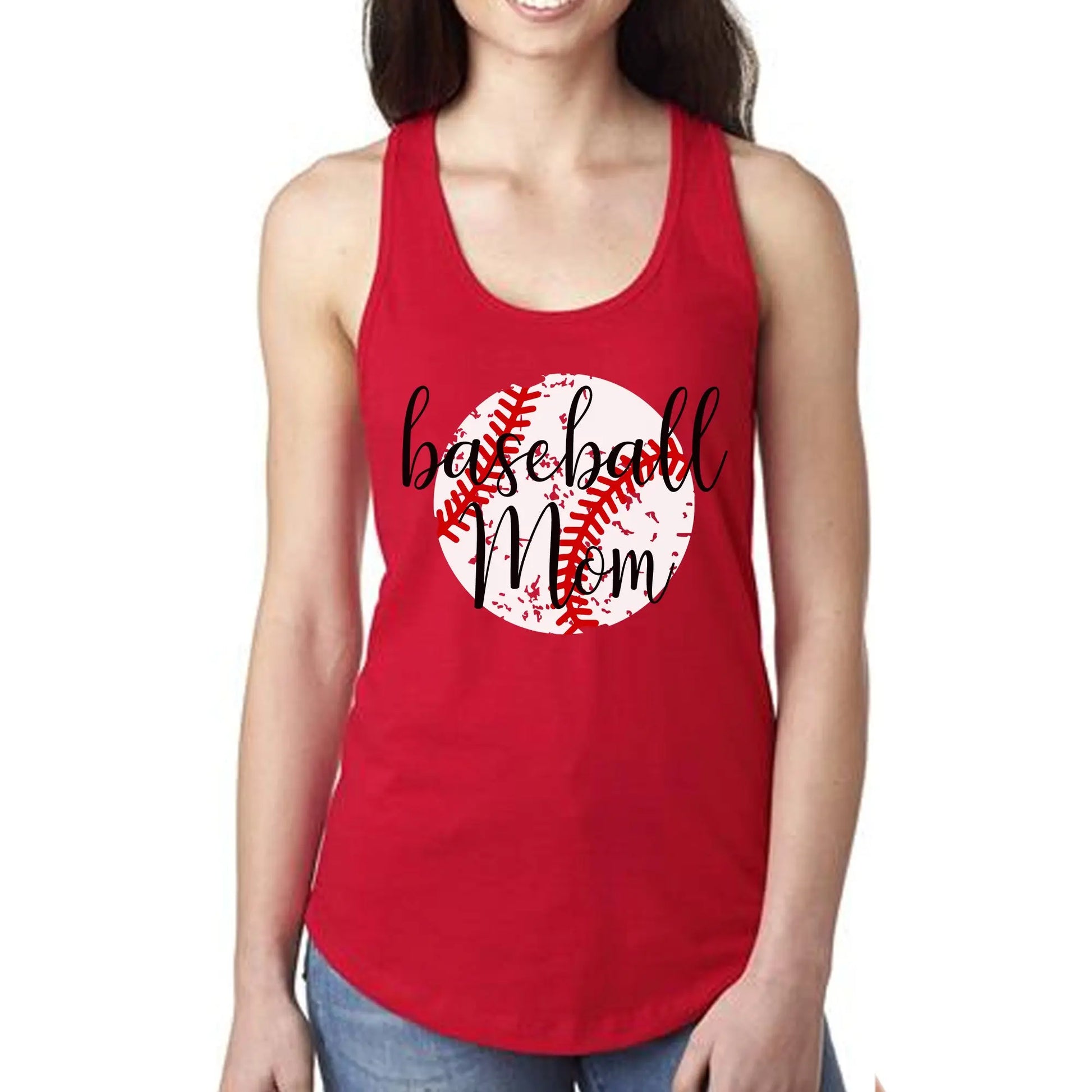 Baseball Mom Women's Ideal Racerback Tank Printify