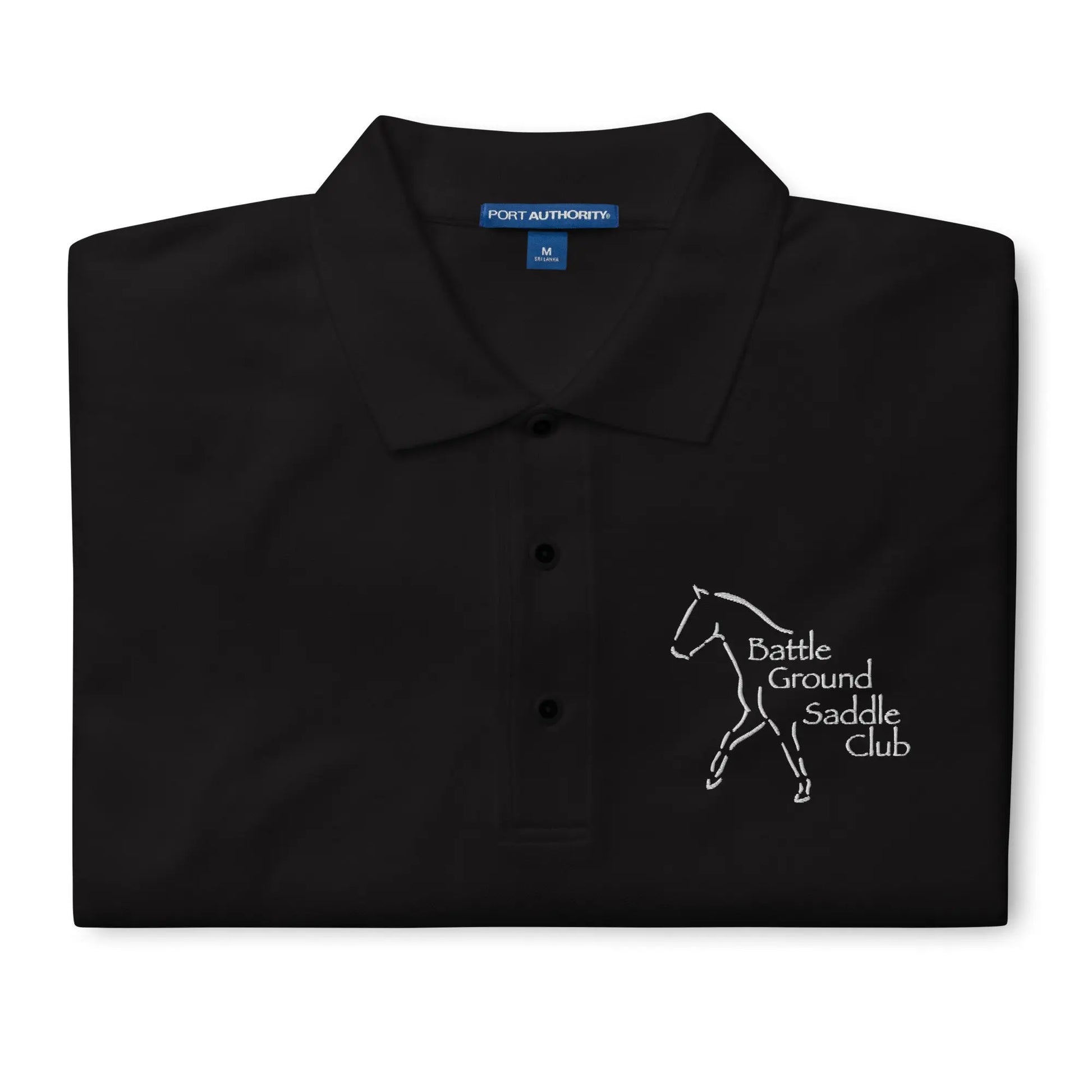 Battle Ground Saddle Club Premium Polo Amazing Faith Designs