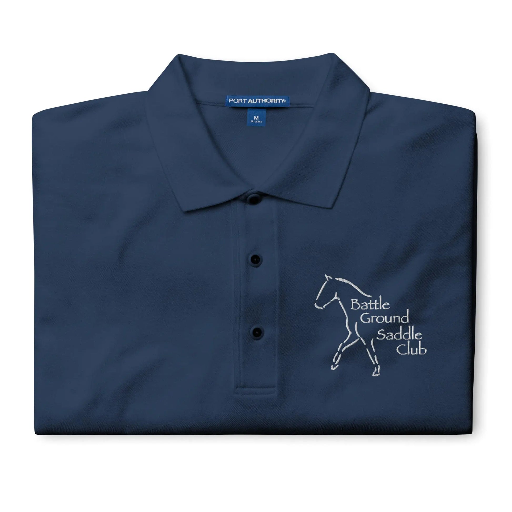 Battle Ground Saddle Club Premium Polo Amazing Faith Designs