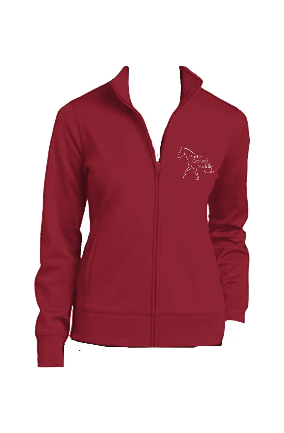 Battle Ground Saddle Club Sport-Tek Ladies Fleece Zipper Apliiq