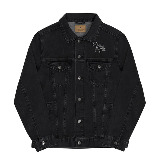 Battle Ground Saddle Club Unisex denim jacket Amazing Faith Designs