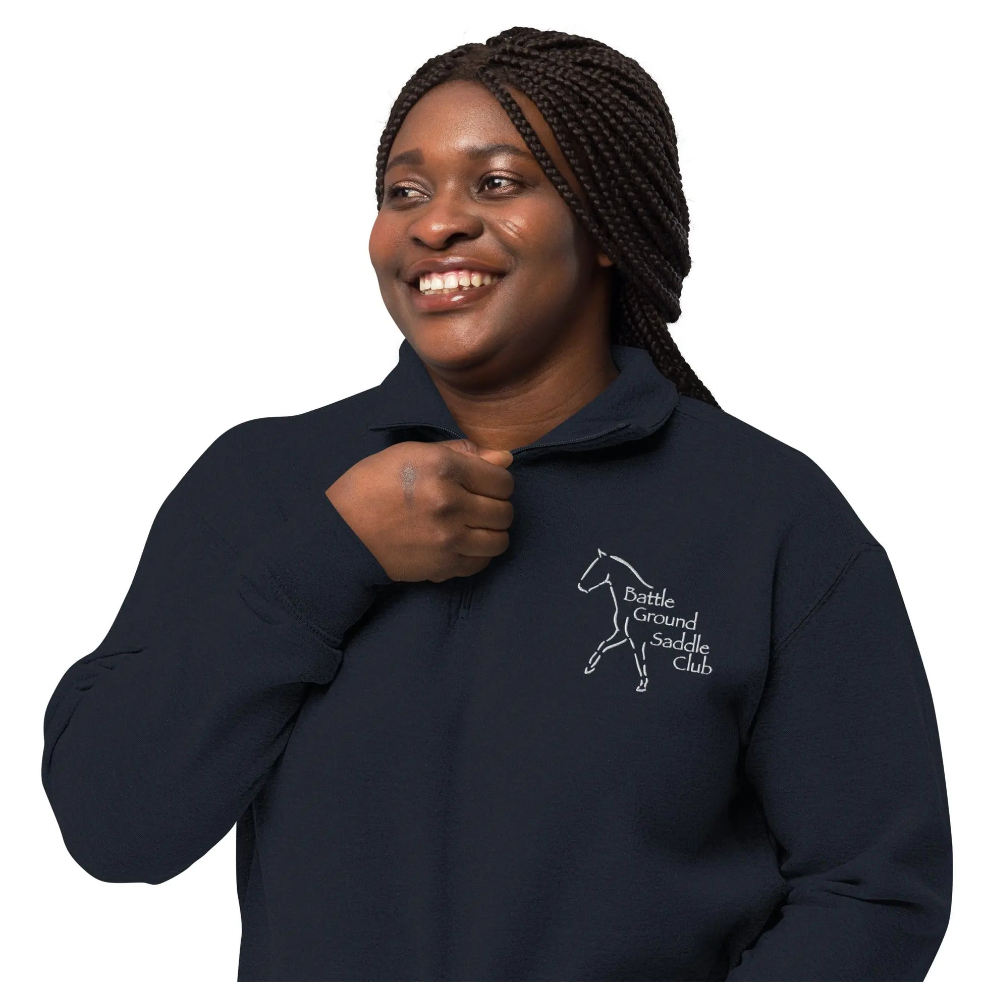 Battle Ground Saddle Club Unisex fleece pullover Amazing Faith Designs