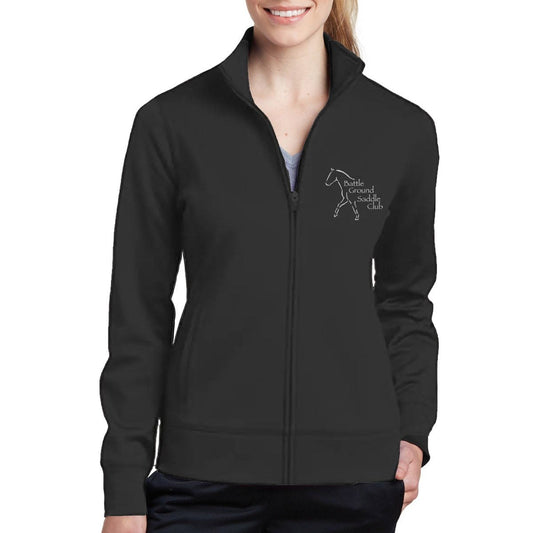 Battle Ground Saddle Club Sport-Tek Ladies Fleece Zipper - Amazing Faith Designs