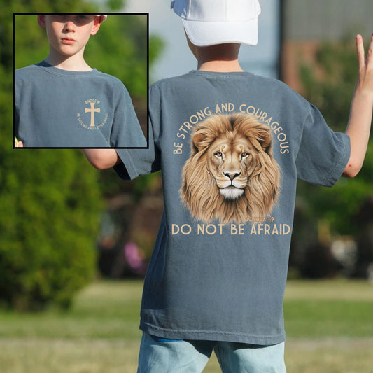 Be Strong Boys Christian Shirt - Amazing Faith Designs