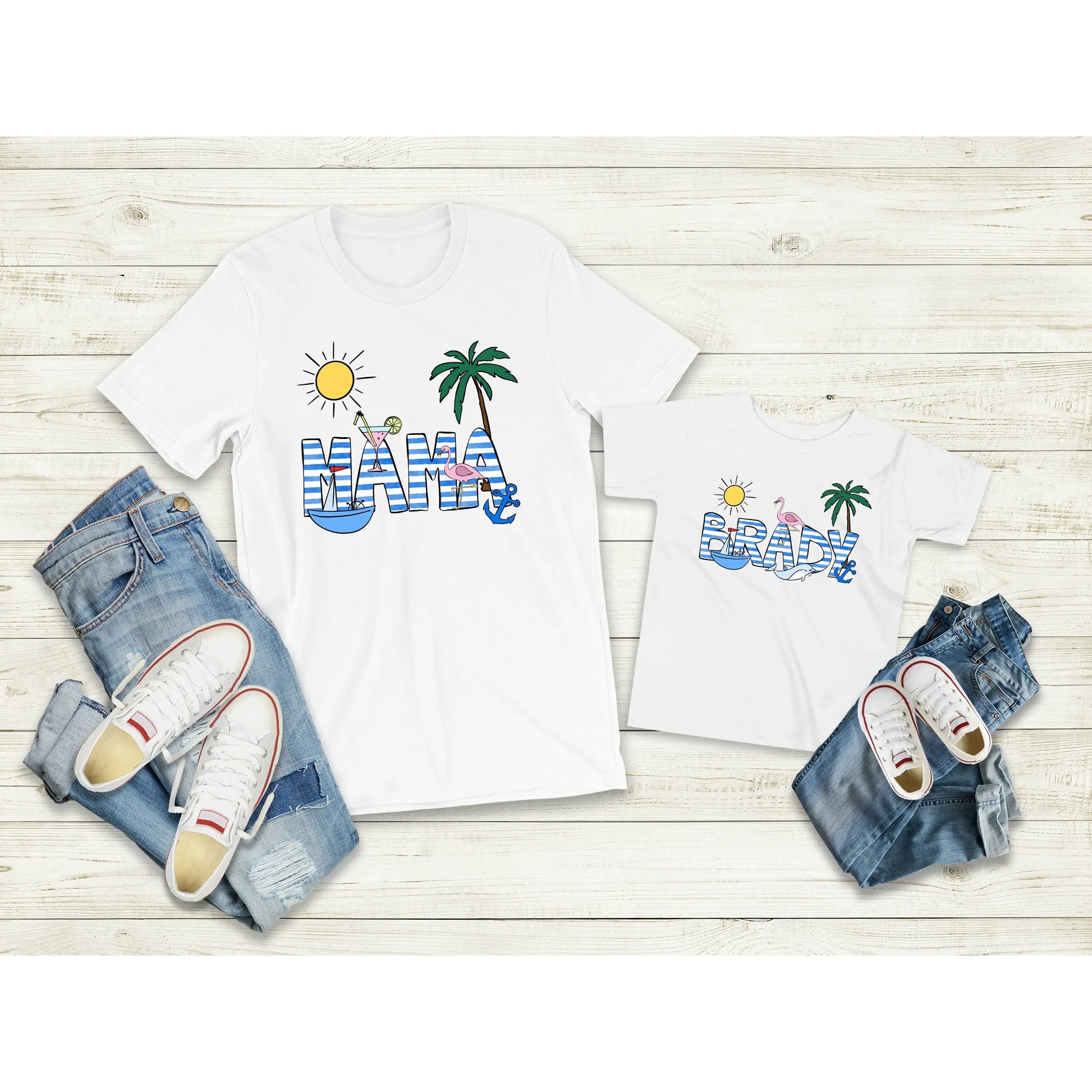 Beach Personalized Youth Child's T-shirt S M L XL | Summer Vacation, Family Vacation, Beach Matching Shirts Printify
