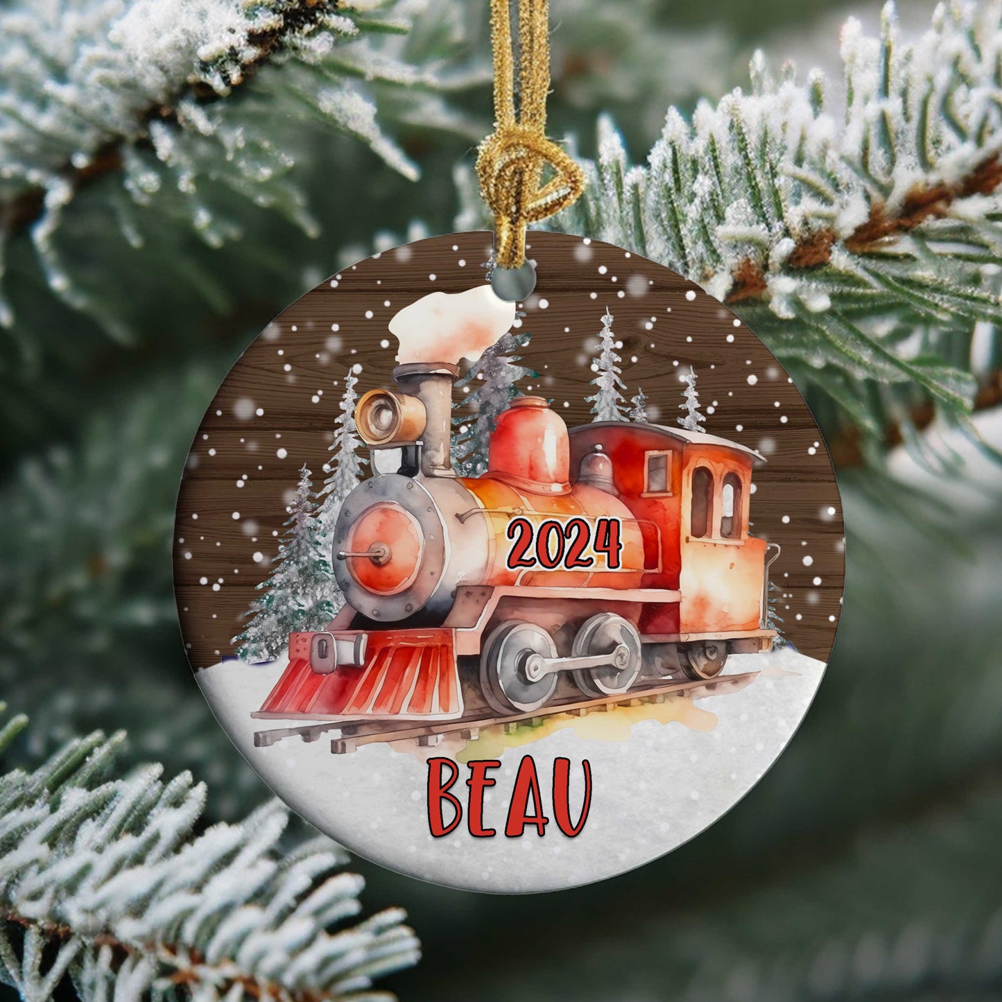 Kids Personalized Transportation Christmas Ornaments - Amazing Faith Designs