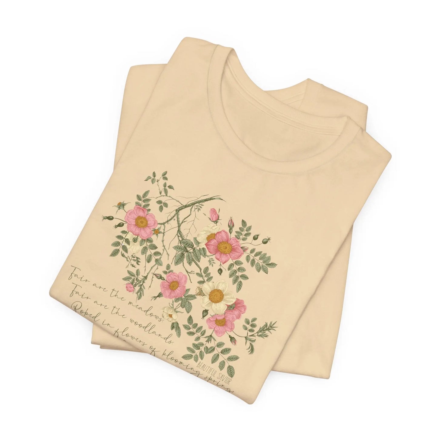 Beautiful Savior Roses Christian Shirt Printify