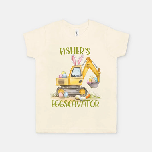 Eggscavator Easter Shirt for Youth - Amazing Faith Designs