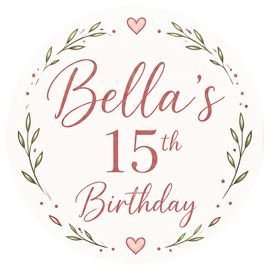 Personalized Birthday Party Stickers