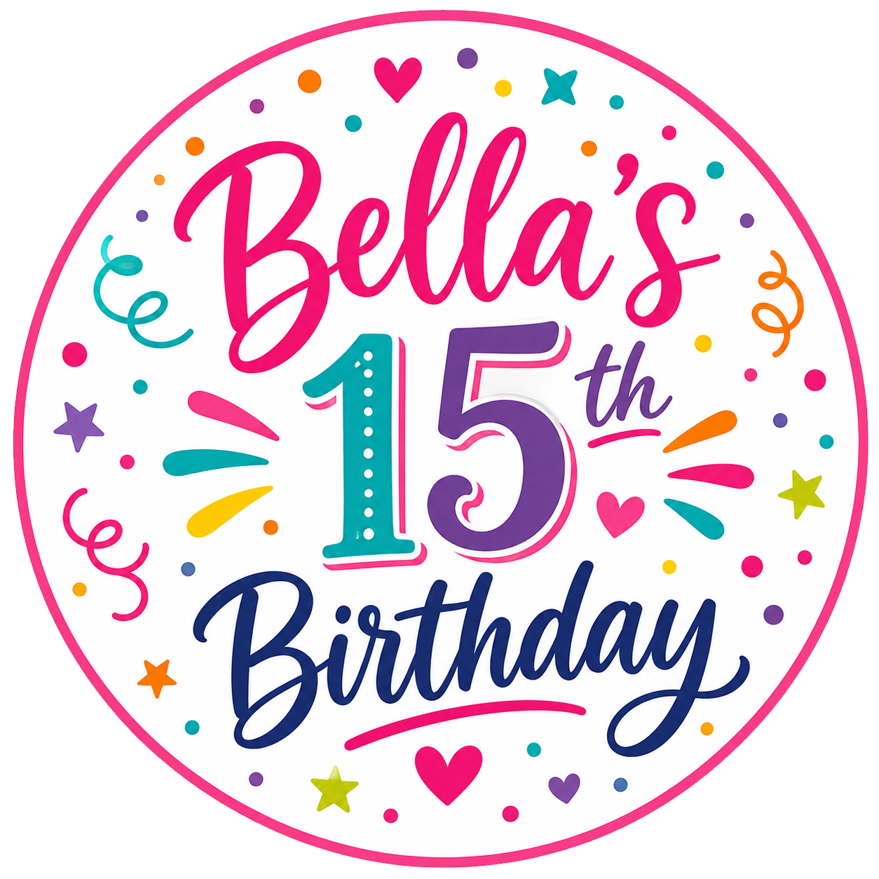 Personalized Birthday Party Stickers