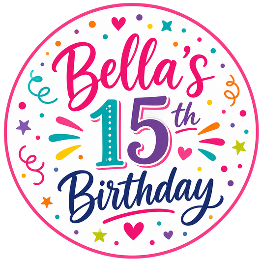 Personalized Birthday Party Stickers