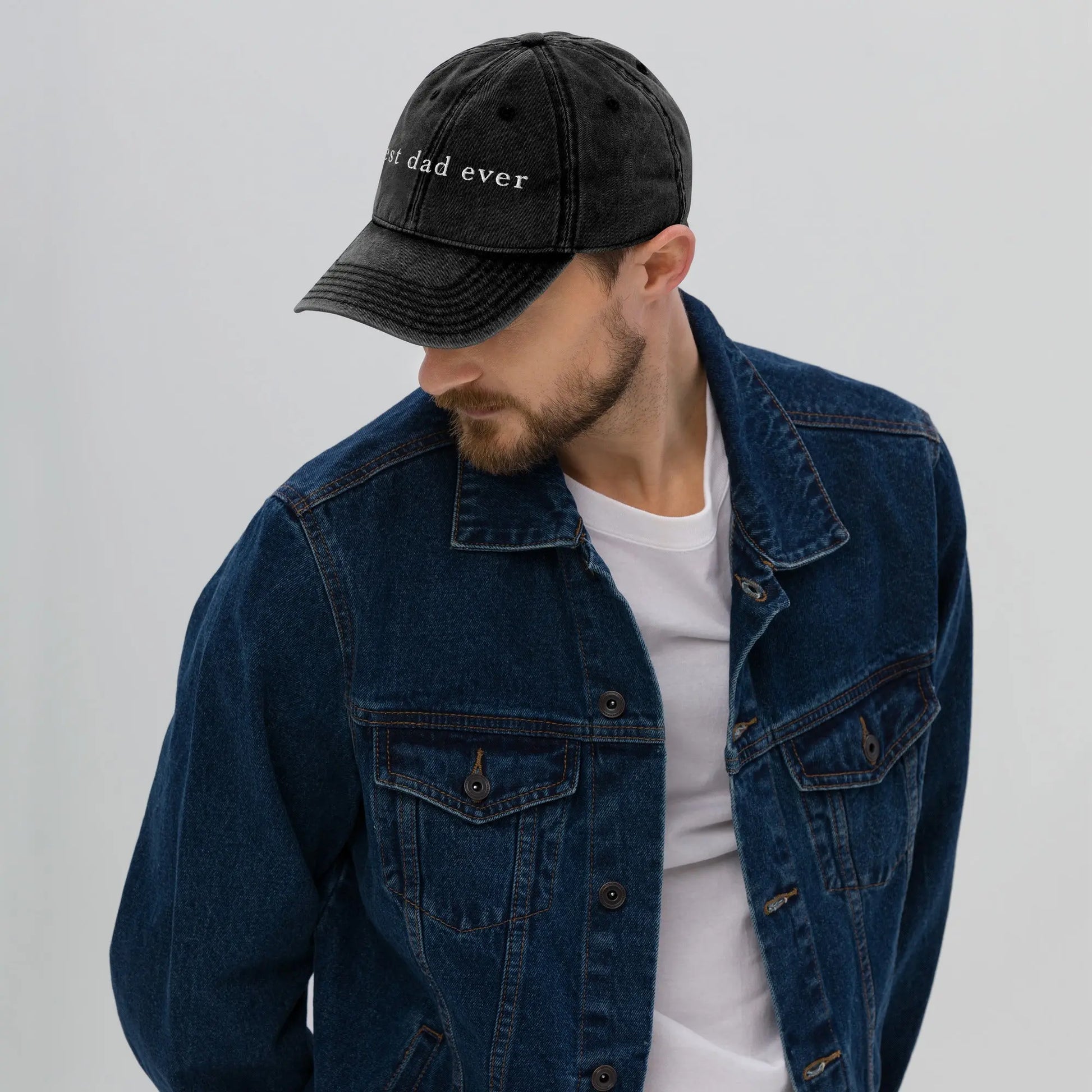 Best Dad Ever Vintage Embroidered Hat Amazing Faith Designs