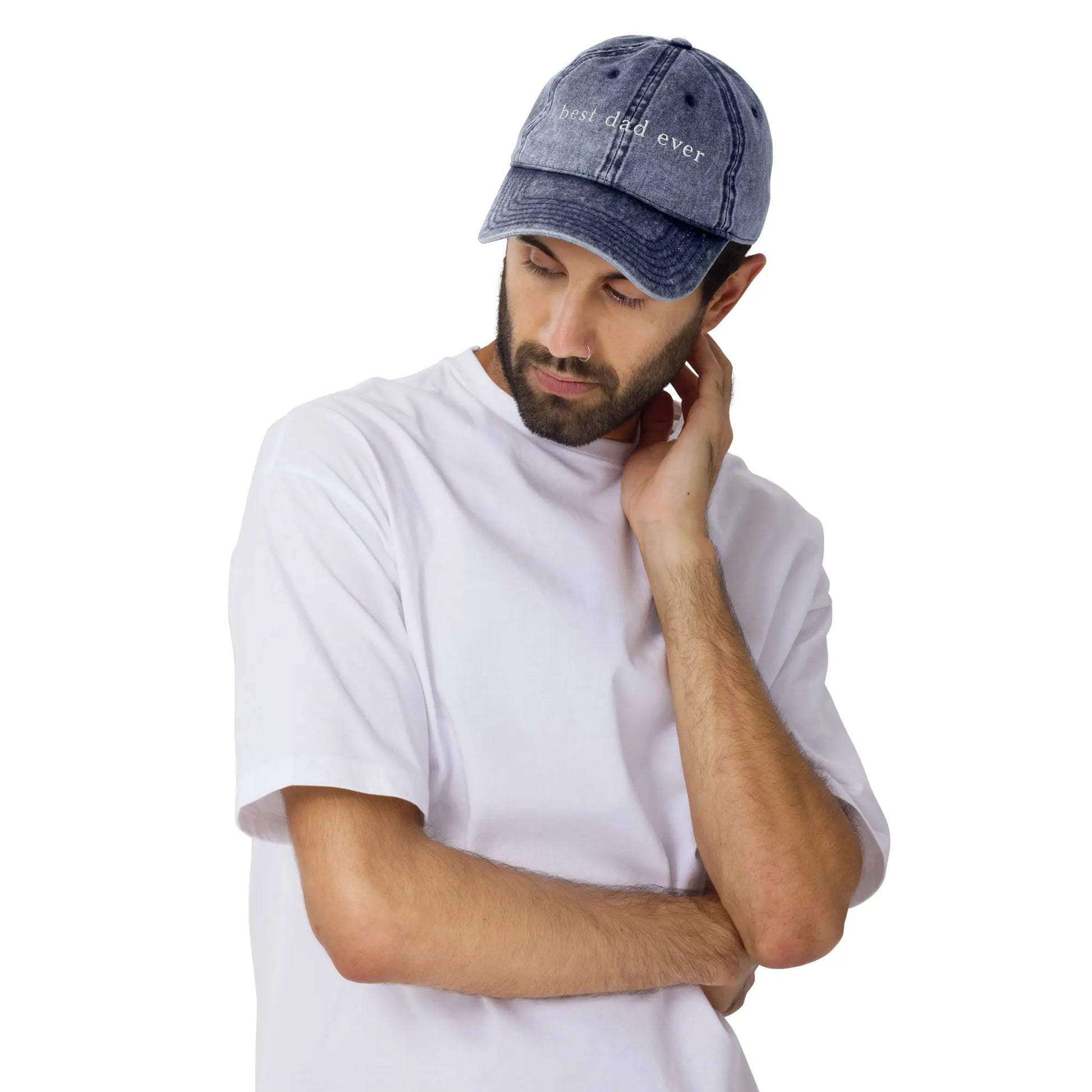 Best Dad Ever Vintage Embroidered Hat Amazing Faith Designs