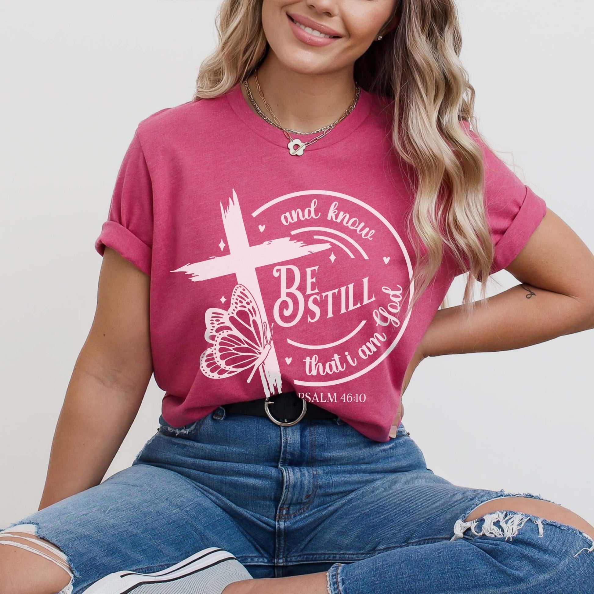 Be Still Christian Shirt - Amazing Faith Designs