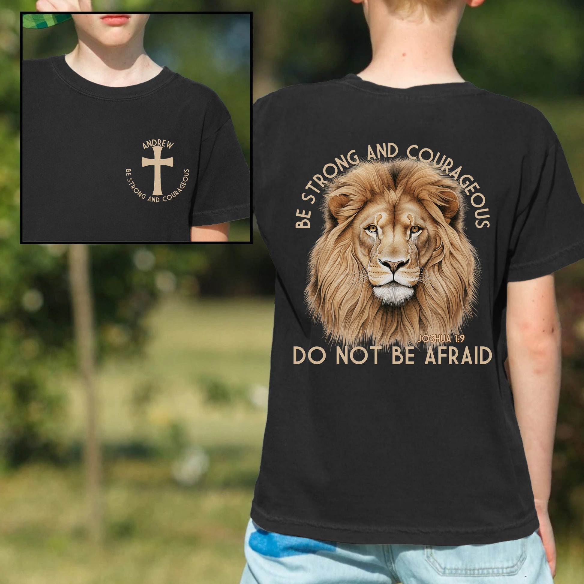 Be Strong Boys Christian Shirt - Amazing Faith Designs